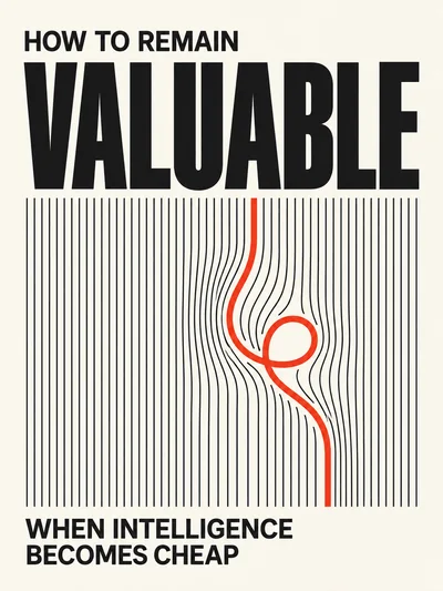 Cover of the ebook How to Remain Valuable When Intelligence Becomes Cheap